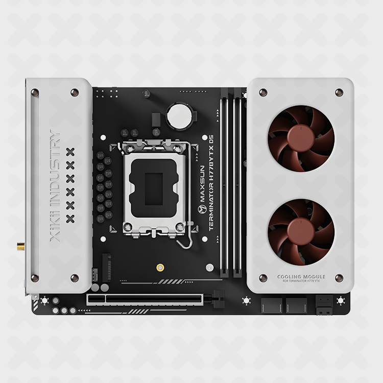 MAXSUN H770BTF YTX MOTHER BOARD XIKII ARMED VERSION