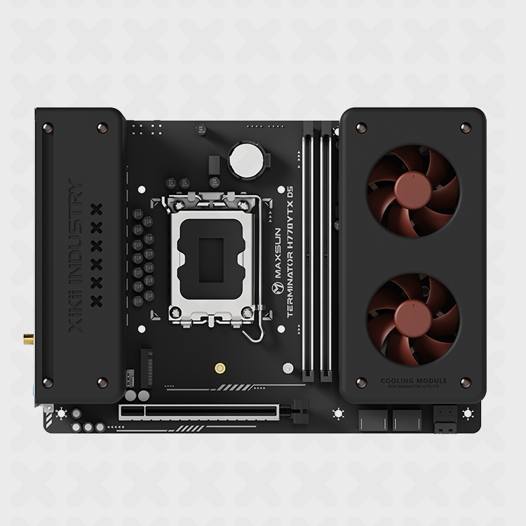 MAXSUN H770BTF YTX MOTHER BOARD XIKII ARMED VERSION